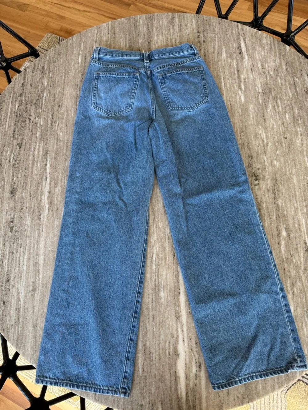 Uniqlo wide leg Blue Denim Jeans (Japan sizing) - Picture 6 of 10